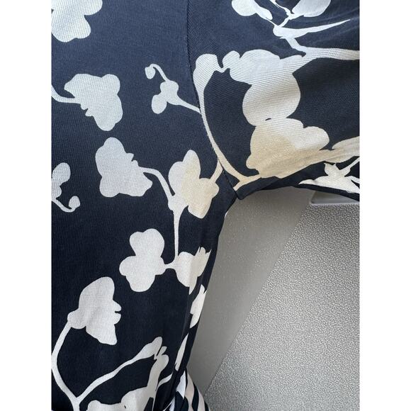 DVF Diane von Furstenberg AMELIA Floral Stripe Wrap Dress Sz 8 FLAWS Preppy Silk - Picture 11 of 14